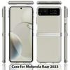 For Motorola Moto Razr 2023 Case TPU + Acrylic Clear Phone Cover, Integrated Design