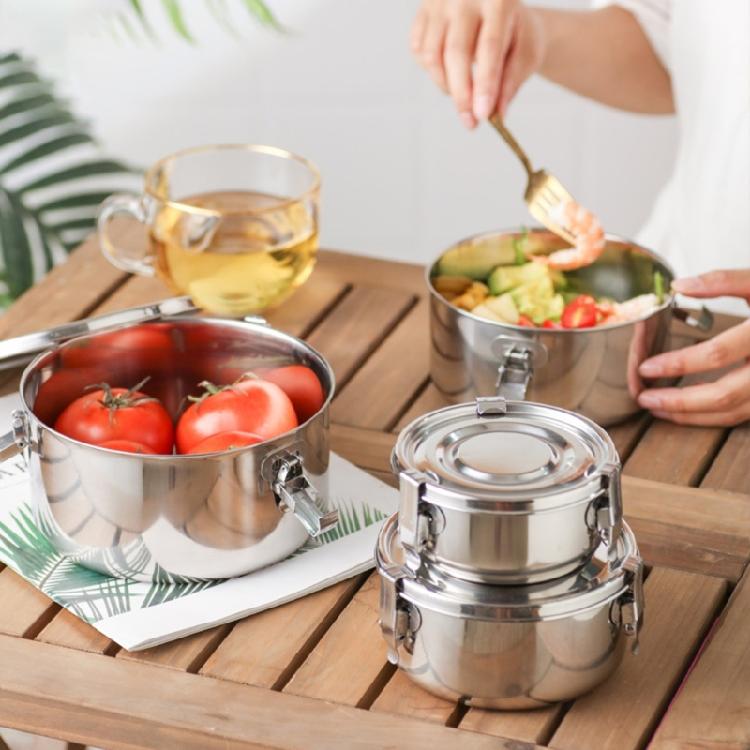 Sturdy Stainless Steel Food Box Home Accessory Designs for Outdoor Activity Food Organizers Meal Organization