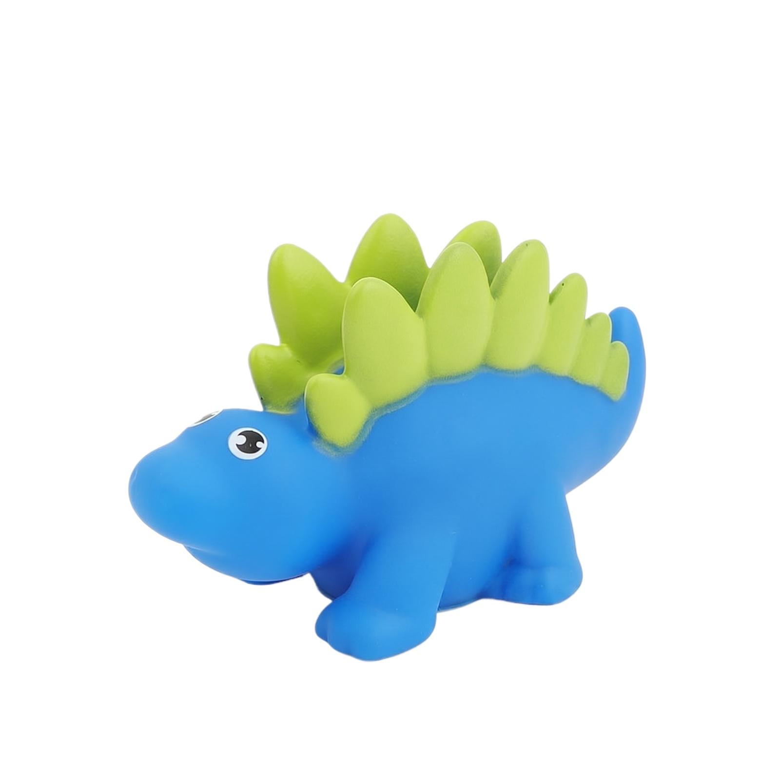 Dinosaur Animal Squeeze Toy Soft Vinyl Squeaky Bath Figure for Kids Desk Decoration and Stress Relief Play