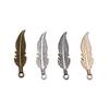 Feather Charms Multi Color Alloy Leaf Pendants For Boho Style DIY Jewelry Accessories