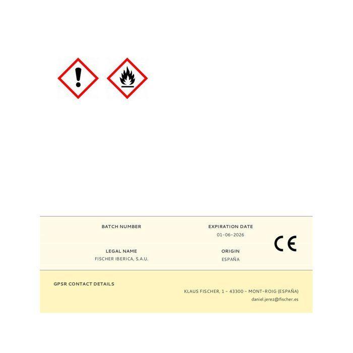 Adhésif PVC - Fischer - 250ml - Multi-usages - Polymères Vinyli - Pack De 12 Unités