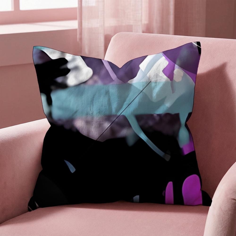 Street Graffiti Texture Cushion Cover MultiScene Pillow Cover for Home  Car  Reversible Soft  Durable for Daily Use