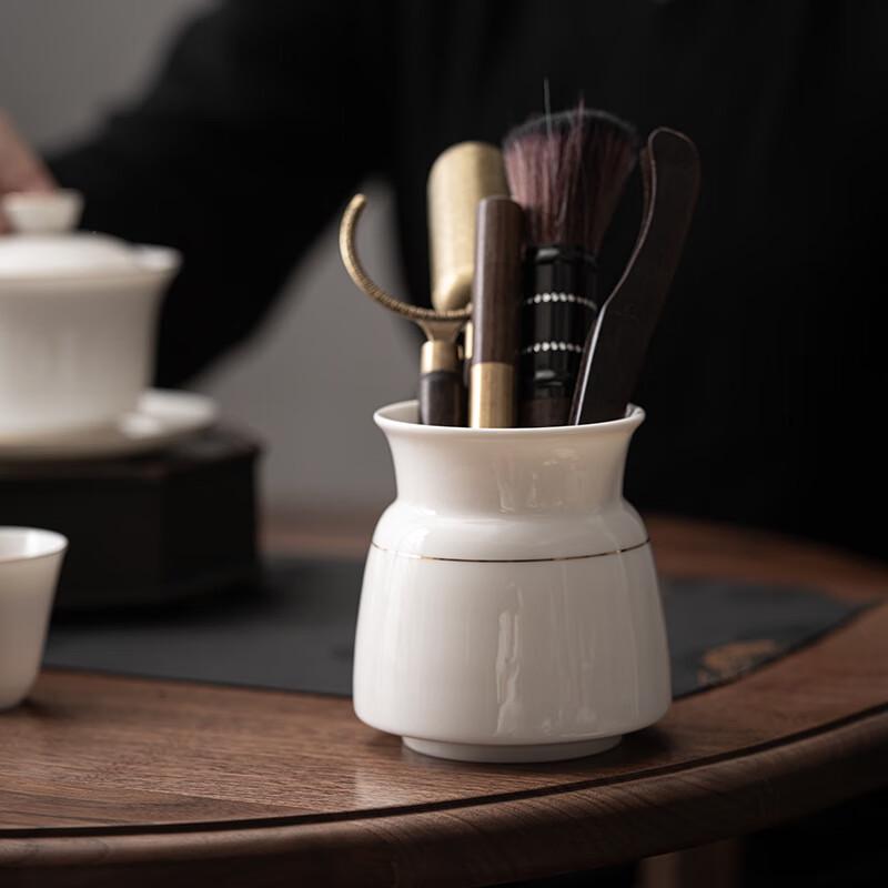 White Porcelain Kung Fu Tea Ceremony Six-Piece Set