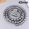 2m Cable Organizer Flexible Spiral Cable Wire Protector Computer Cord Protective Tube Clip Organizer Management Tools 16/10mm