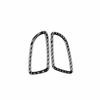 For Benz C-Class 2015-21 Dashboard Side Outlet Vent Cover Trim Real Carbon Fiber