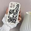 LZ5 Butterfly Black Gold Snake Clear Soft Wave Phone Deksler for iPhone 15 13 Pro Max 12 mini 14 8 Plus XS Max XR 6 Beskyttelse Bakdeksel
