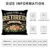 Retired Gift Cushion Cover Short Plush Double-Sided Print Square Throw Pillow Covers Sofa Home Cushion Decor