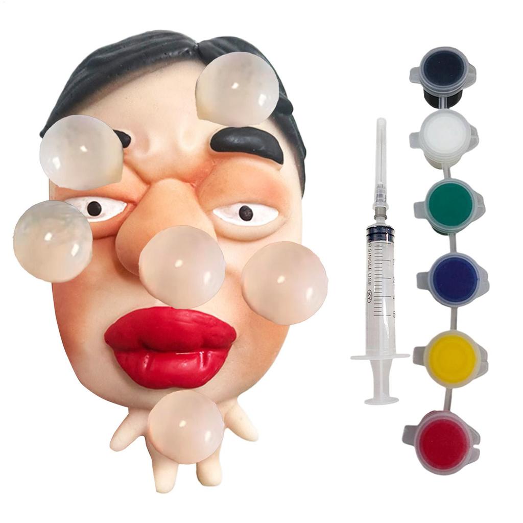 Squeeze Toys For Kids aldult Novelty Portable Sensory Prank Pinch Toys T.PR Soft Rubber Stress Relief Toy Material Slow Rebound