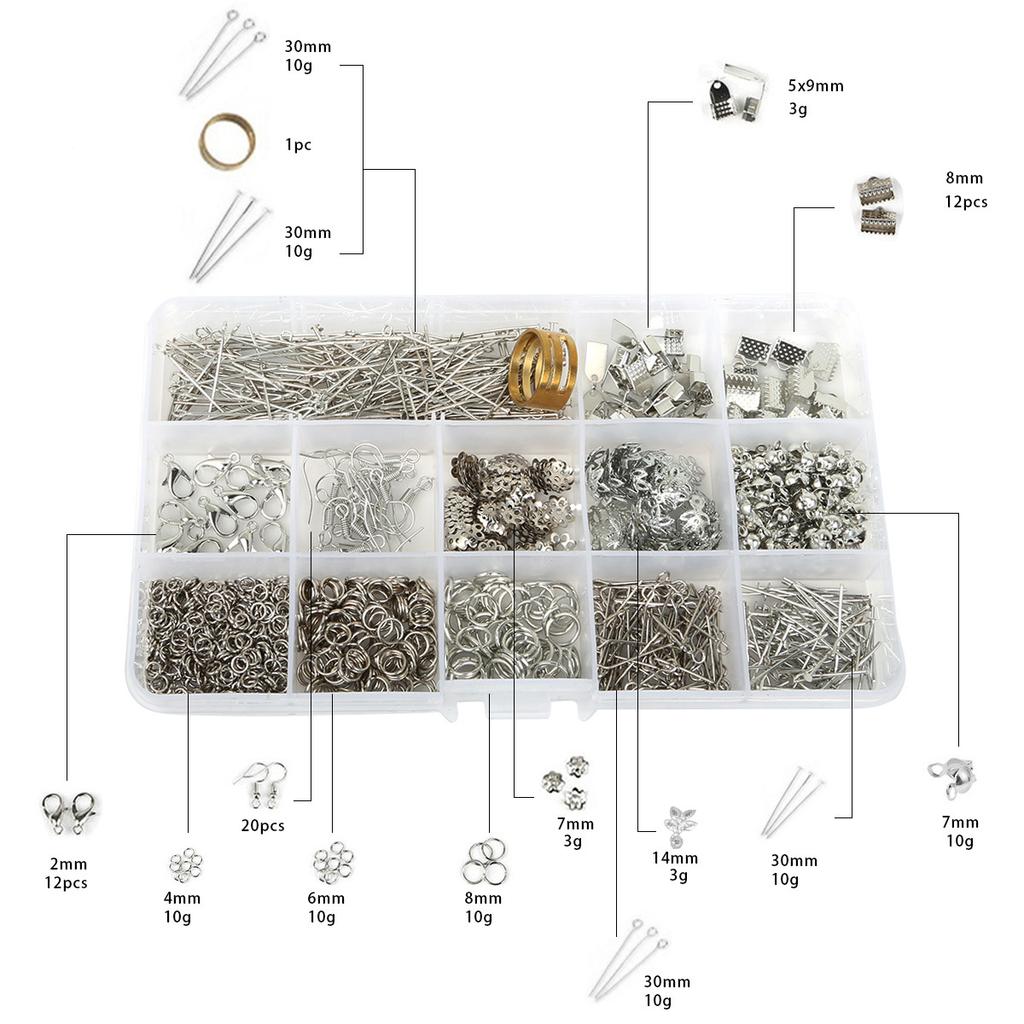 DIY Jewelry Accessories, Earrings, Ear Hooks, Bracelets, Necklaces, Handmade Bead Materials, Tool Sets