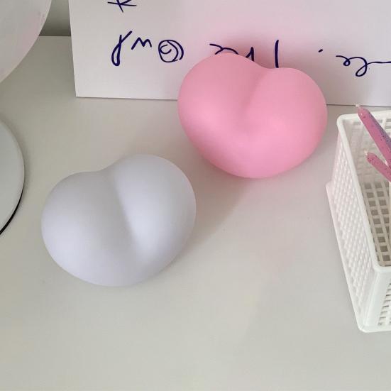 Atmosphere Lamp Eye-catching Heart-shaped Night Light Creative Vinyl for Children