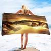 Microfiber Beach Towel,Desert Beach Towel Oversized,Super Soft Water Absorpt Bath Towels Quick Dry for Bathroom Pool Swim