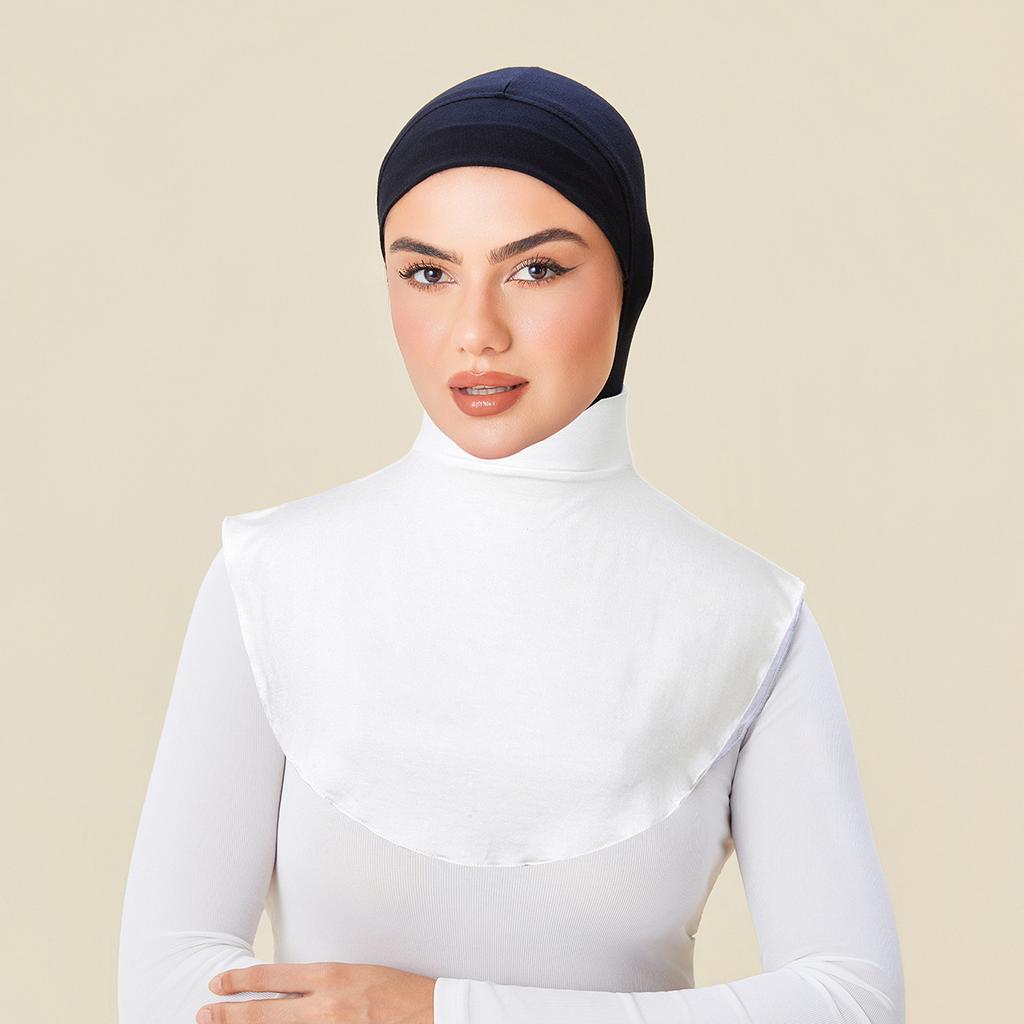 Modal Fake Collar Soft Elastic Detachable False Collars Solid Color Turtleneck High Neck Cover Women Muslim Hijab Accessories