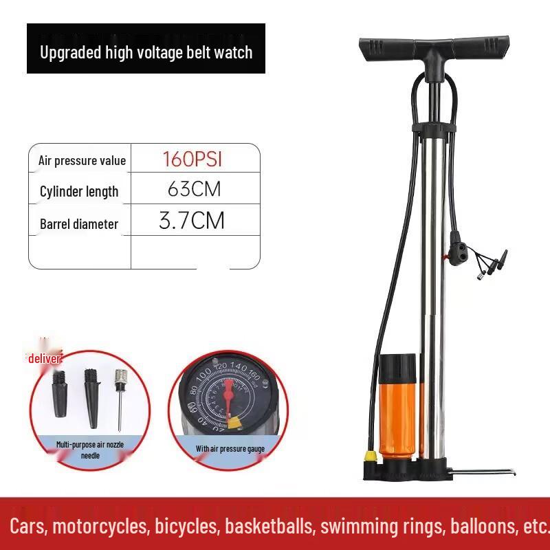 LISM High-Pressure Air Pump with Gauge