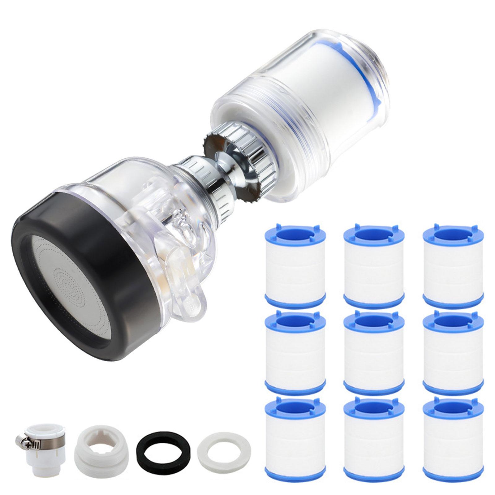 

Multiple Mode Water Saving Faucet Filter 9 Replaceable Cores Chlorine Removal Sprayers with Quick Connection Adapter for Home 1