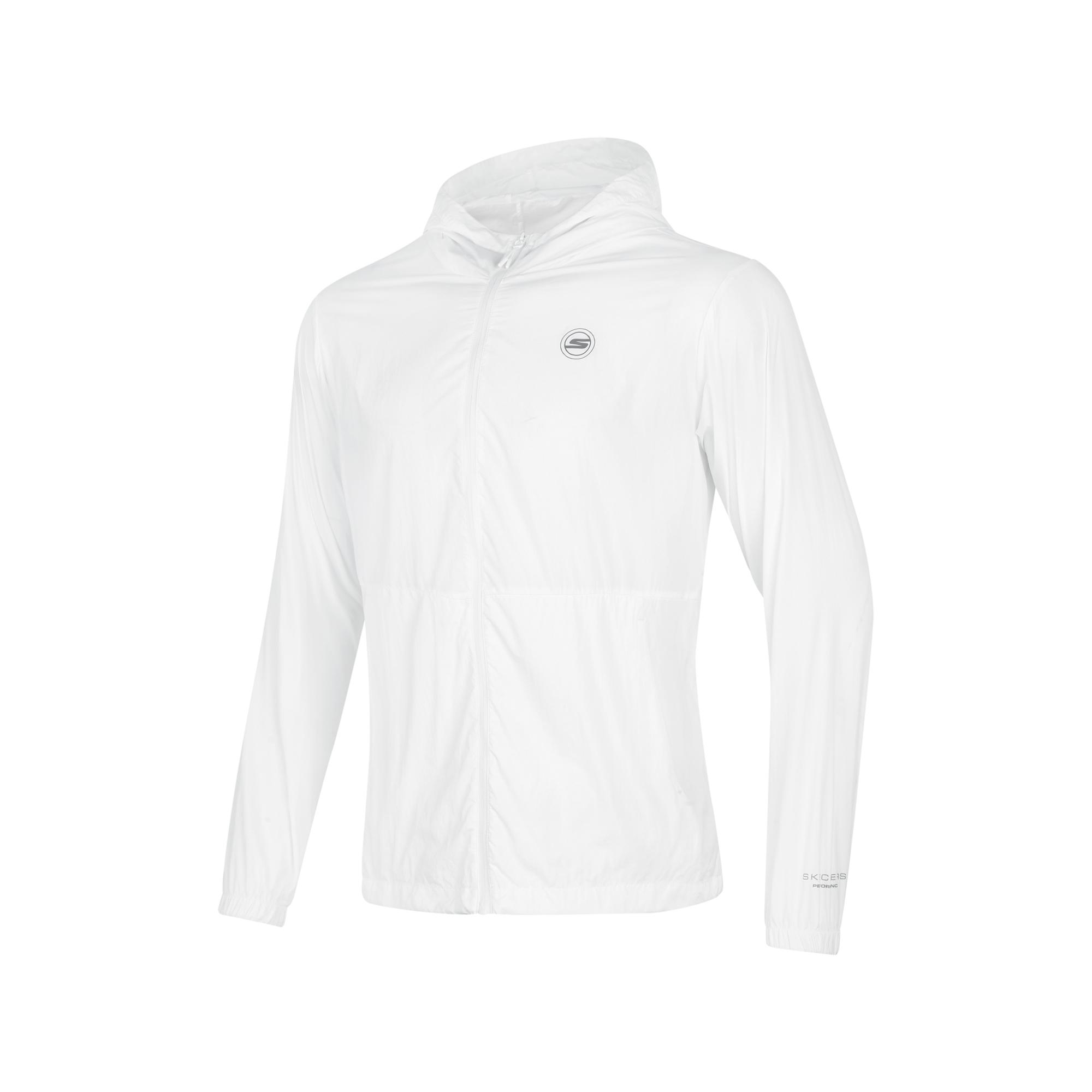 Skechers Lightweight Outdoor Sports Jacket Quick-Dry UV Protection Sunshade Men Jackets Bright-White P224M032-0019 L