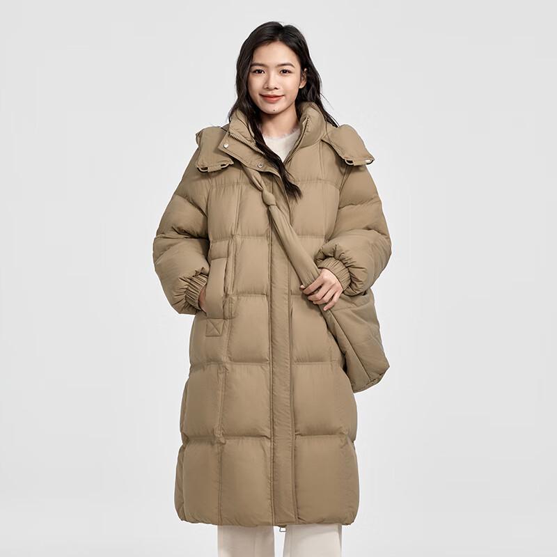 

Qianrengang Liu Tao Style Women s Puffy Mid-Length Down Jacket M