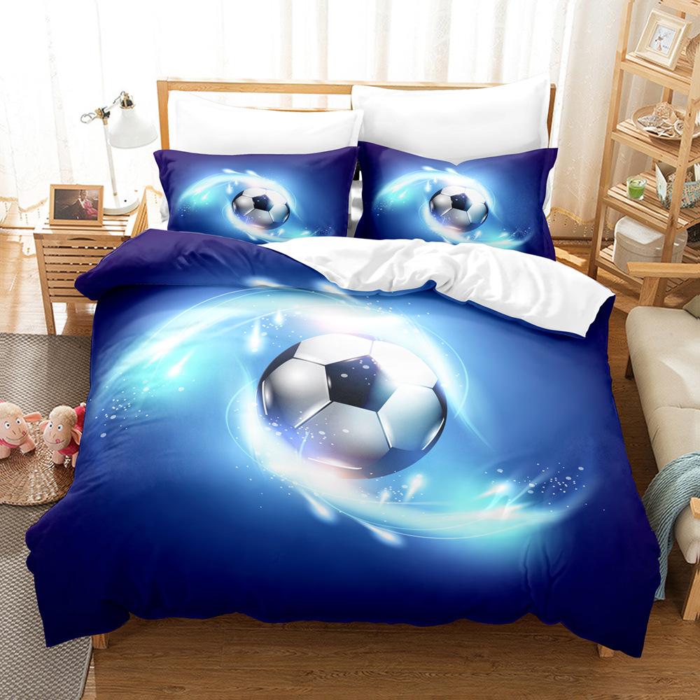 

Комплект стеганого одеяла из трех предметов с 3D цифровой печатью Комплект из двух предметов quilt cover 90 * 190 pillowcase 50 * 75 * 1