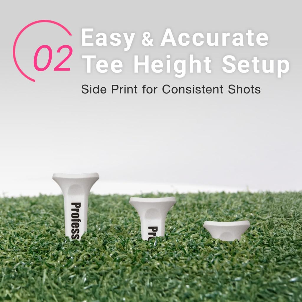 Subetee Golf Tees SUBEtti Professional Tee Short Pink SUBE6119PK (3 tees)