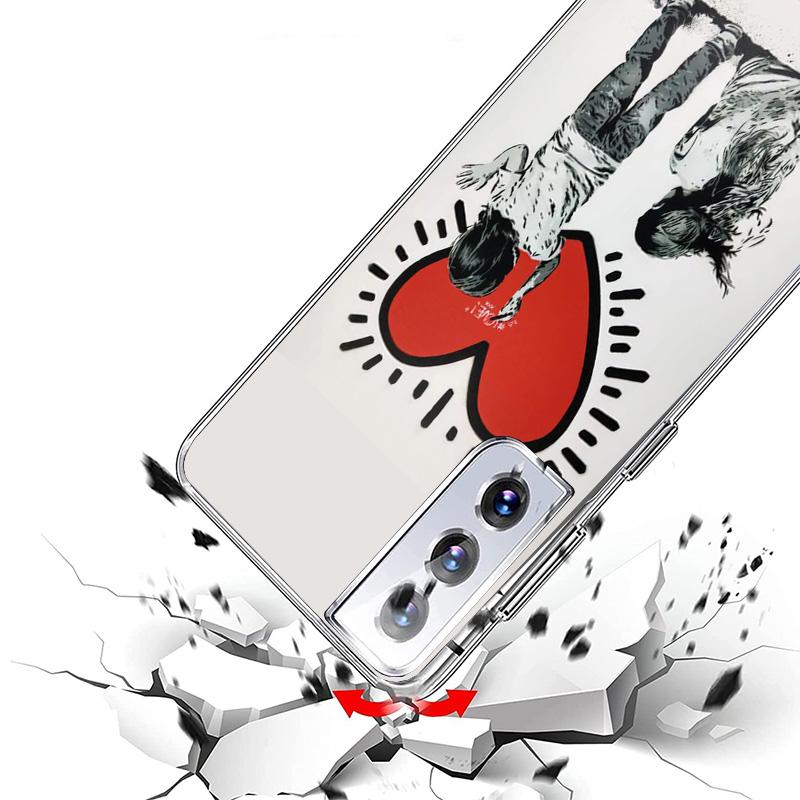 Street Art Banksy Graffiti Cover Phone Case For Samsung Galaxy S26 S25 Edge S24 Ultra S23 S22 Plus S21 S20 FE Soft Fundas Shell