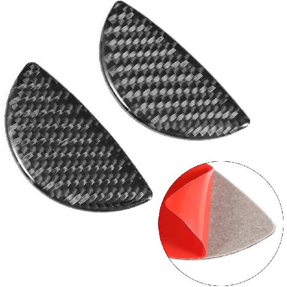 

KIMISS 2pcs Car Interior Door Handle Cover Sticker Trim Carbon Fiber for Mini R55/R56/R60/R61