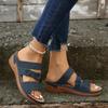 Summer Women Wedge Sandals Premium Orthopedic Open Toe Slippers Vintage Anti-Slip Leather Casual Female Platform Retro Shoes
