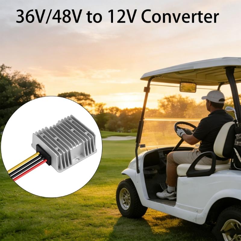 High Efficiency Steps Down Converters 48.0V to 12V 120W 10.0A Waterproofed with Wide Voltages Ranges for Various 12V Devices