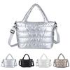 Christmas Bags Women Winter Handbags Mobile Space Glossy Female Bags Cotton-padded Jacket Shoulder Handbag
