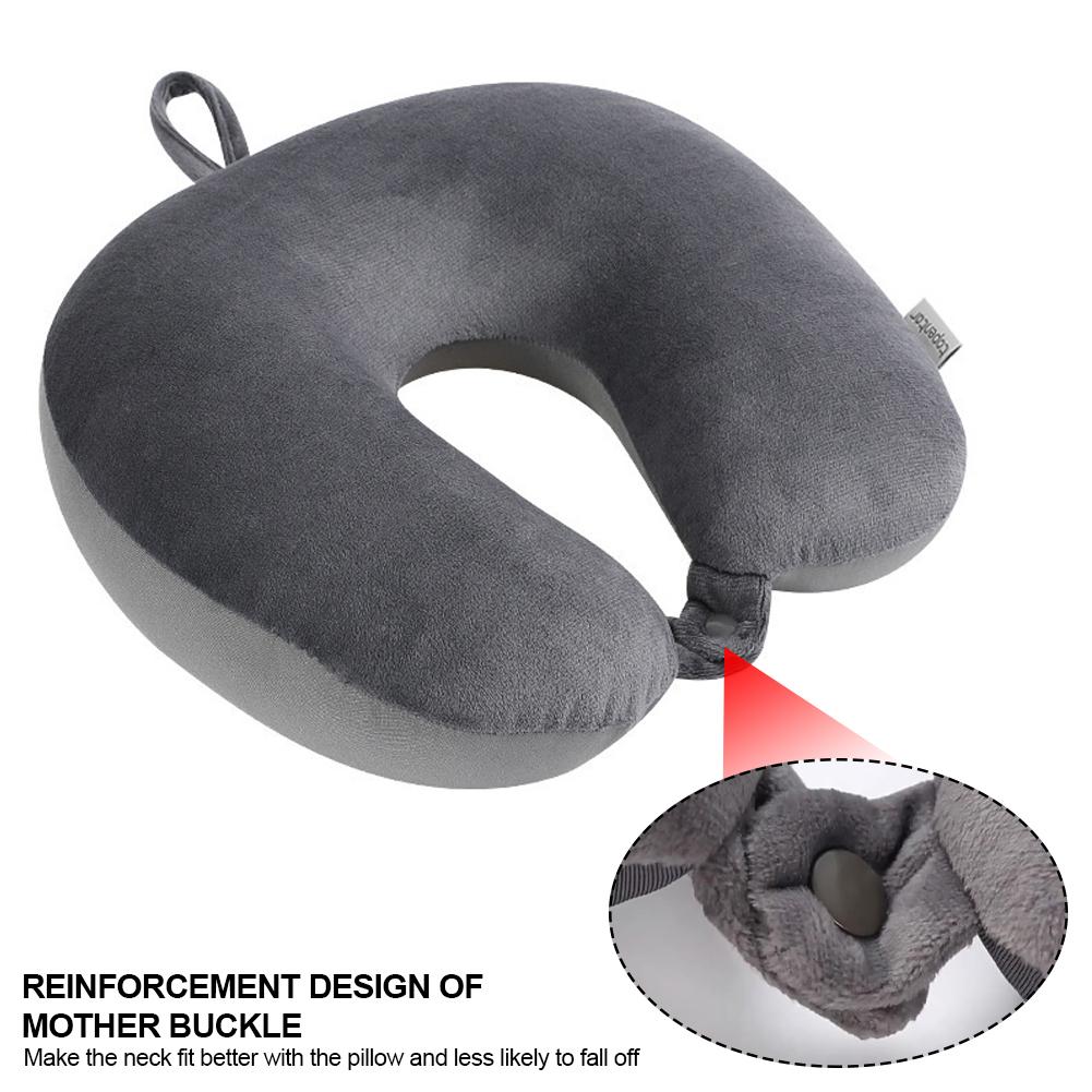 Car Neck Pillows Soft Memory Foam Travel Pillow with Foam Particles for Comfort On Airplanes Cars and Home Office Use Stuffed Toy
