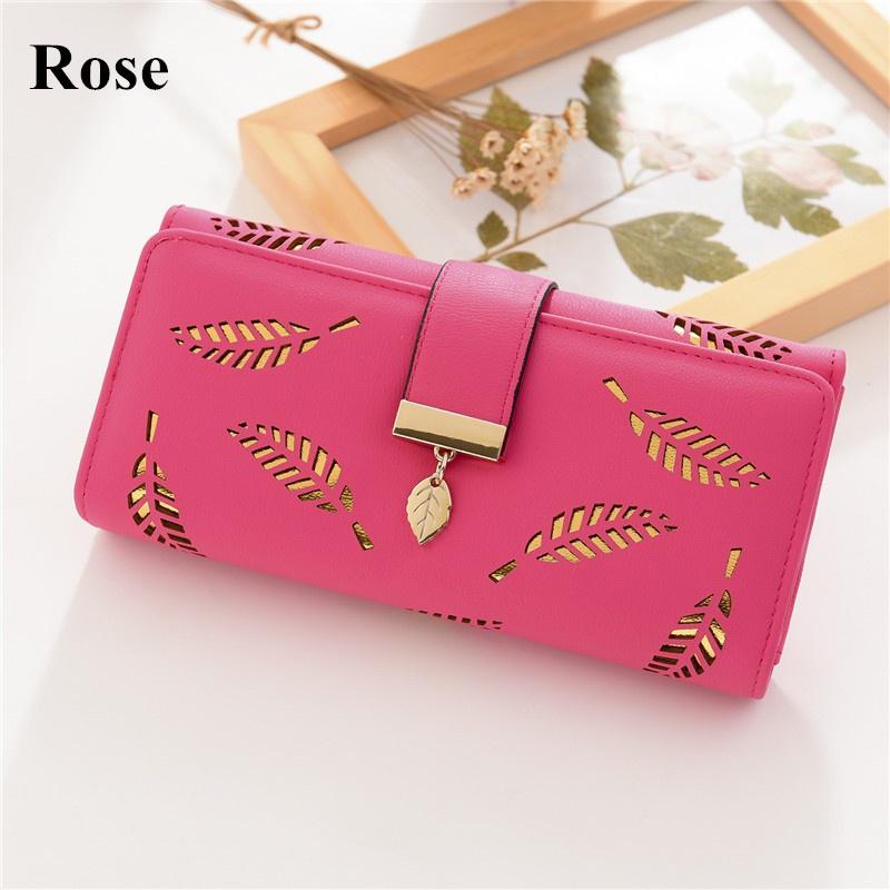 Women Purse Fashion Wallet Long Card Holder Clutch Leather Pu Wallets Crown