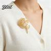 Blumen Revers-Anstecker Rose Brosche Zinklegierung Metall Vielseitig Stilvoll