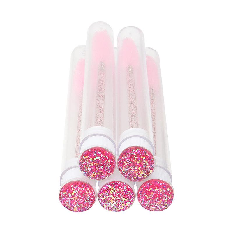 Disposable Crystal Rod Mascara Wand & Eyebrow Comb for Eyelash Extension Makeup