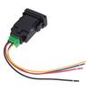 4 Pole 12V Push Button Switch with LED Background Indicator Lights for Fog Lamp DRL LED Light Bar