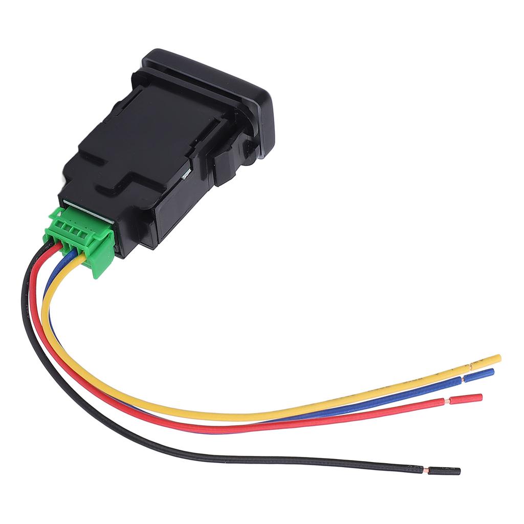 4 Pole 12V Push Button Switch with LED Background Indicator Lights for Fog Lamp DRL LED Light Bar