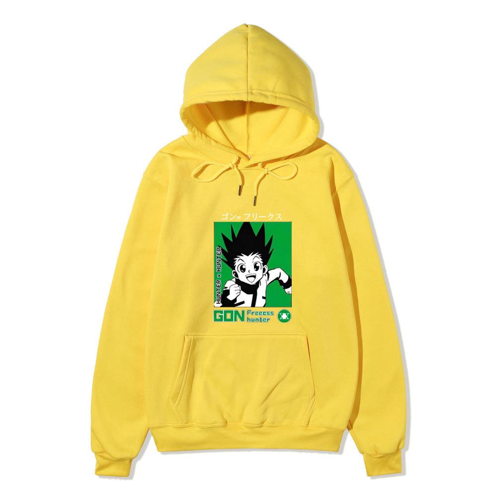 Japanese Anime Hoodie Sweatshirt Hunter X Hunter Graphic Printing Sweatshirts for Fans Casual Autumn Winter Fleece Streetwear