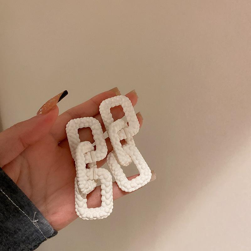 GemChic Women's Earrings Fashion Ear Stud Needle Embed Zircon Imitation Pearl Geometric Earrings Versatile Birthday Christmas Jewelry Gift