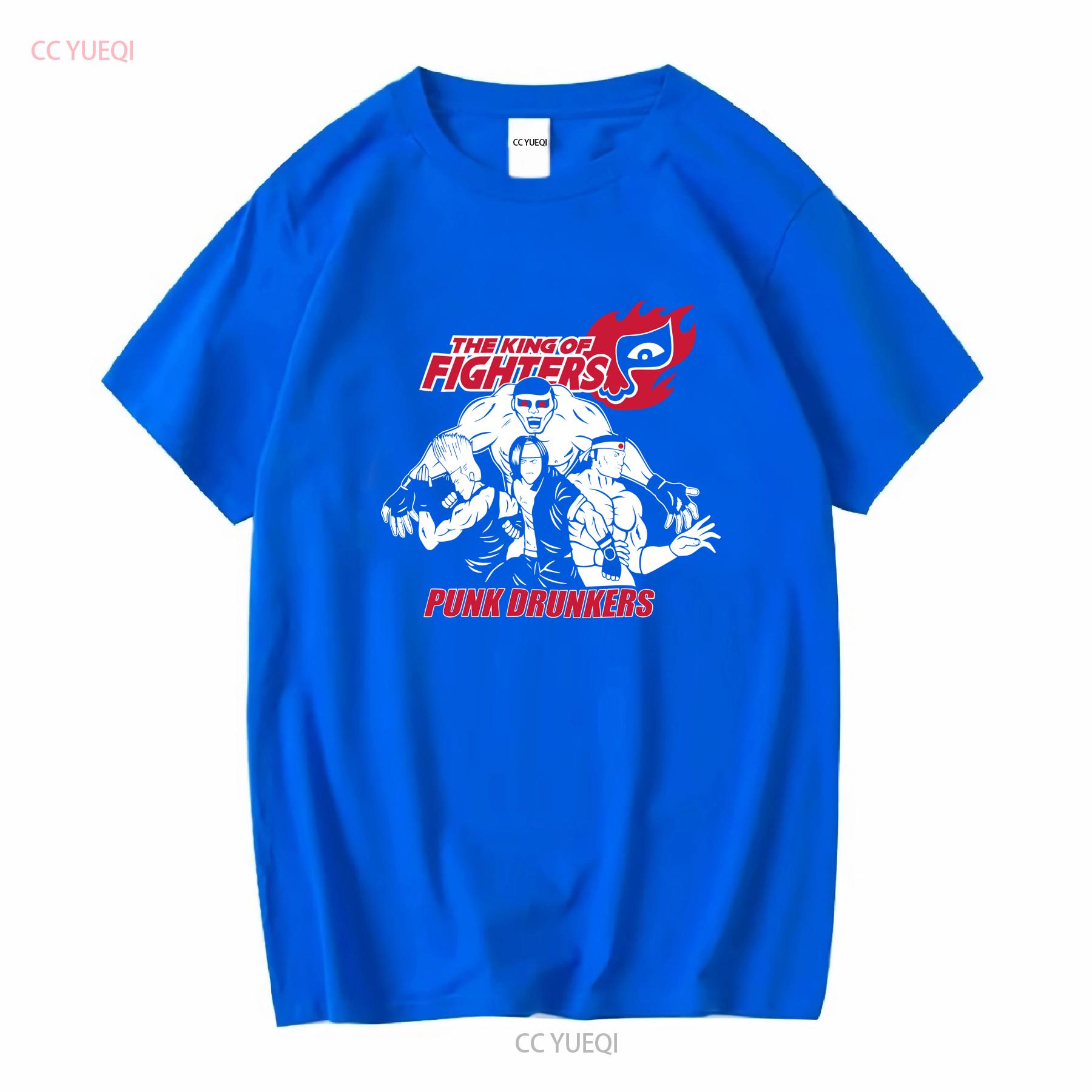 NEOGEO T SHIRT King of Fighters Black Punk Drunkers x SNK Official ref 704 long or short sleeves vintage Washed homme S