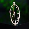 SUYU Abstract Clock Brooch Cute Personality Creative Clothing Pins Simple Men's Brooch Accessories