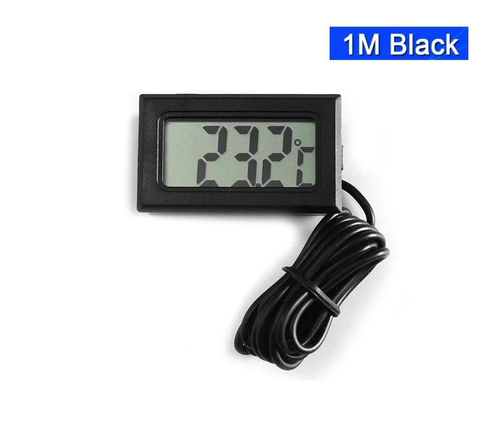 TPM-10 Mini LCD Digital Thermometer Aquarium Car Water Bath Temperature Tester Detector Monitor Embedded Temperature Sensor 1/2M