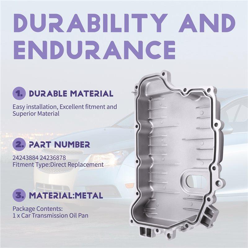 Efficientt-For Buick Lacrosse Cruze Excelle Transmission Oil Pan- Part Numbers 24243884 24236878