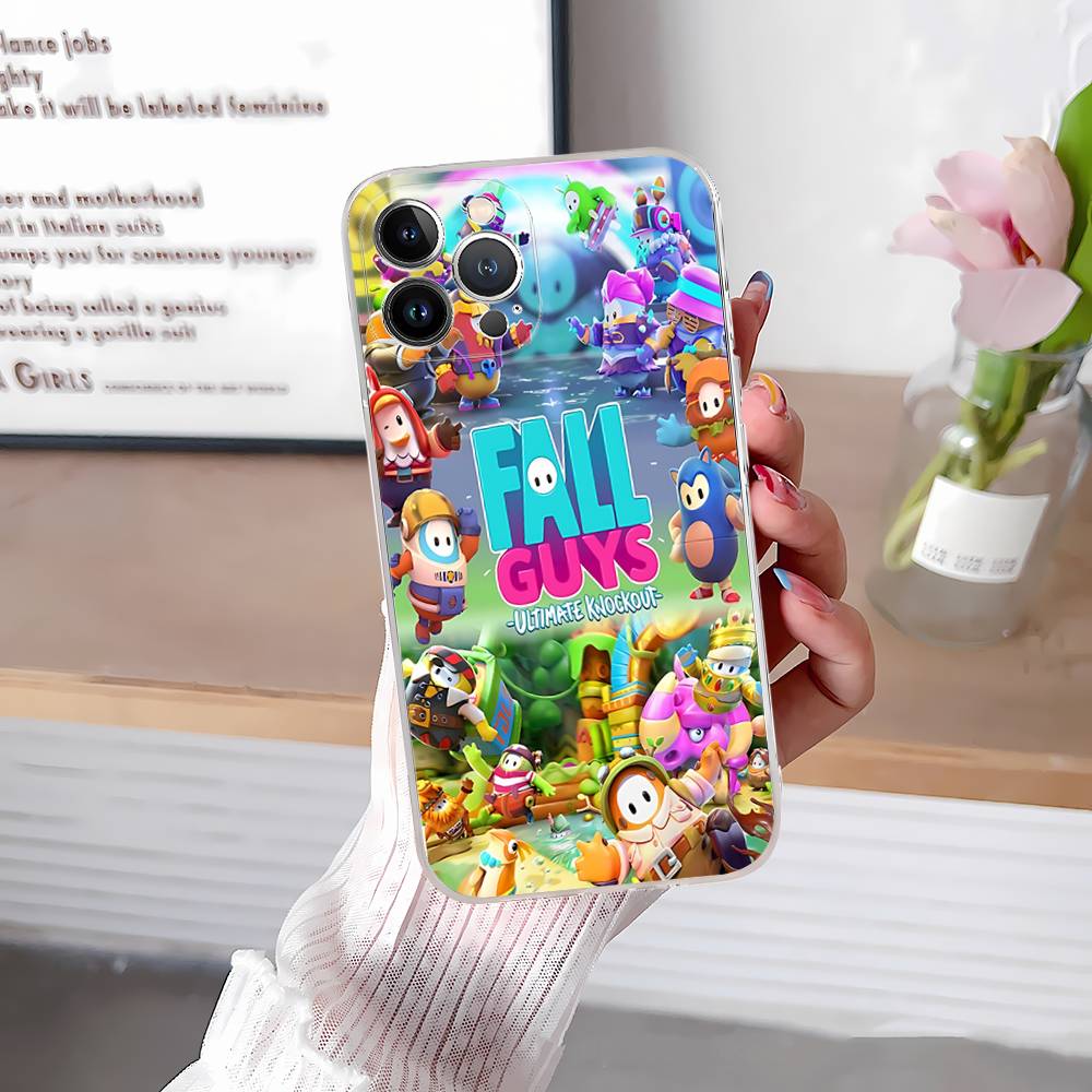 

F-Fall G-Guys Party Game Phone Case For IPhone 17 16 15 14 13 12 11 Pro Max Plus Soft Cover Personalized DIY iPhone 14 pro