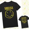 ** Nirvana Cara Feliz Flor Olfateando (Talla extra) Camiseta Hombres Mujeres Camisetas Top **