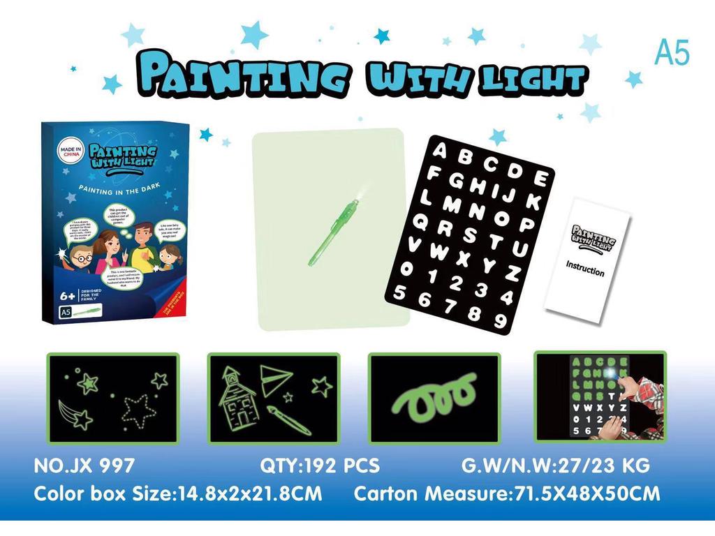 Magic Glow Doodle Board: Children's Fluorescent Drawing & Writing