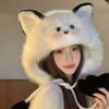 Ear Protection Flap Plush Earflap Hat Cat Ear Windproof Winter Cap Kawaii Winter Hat  Women