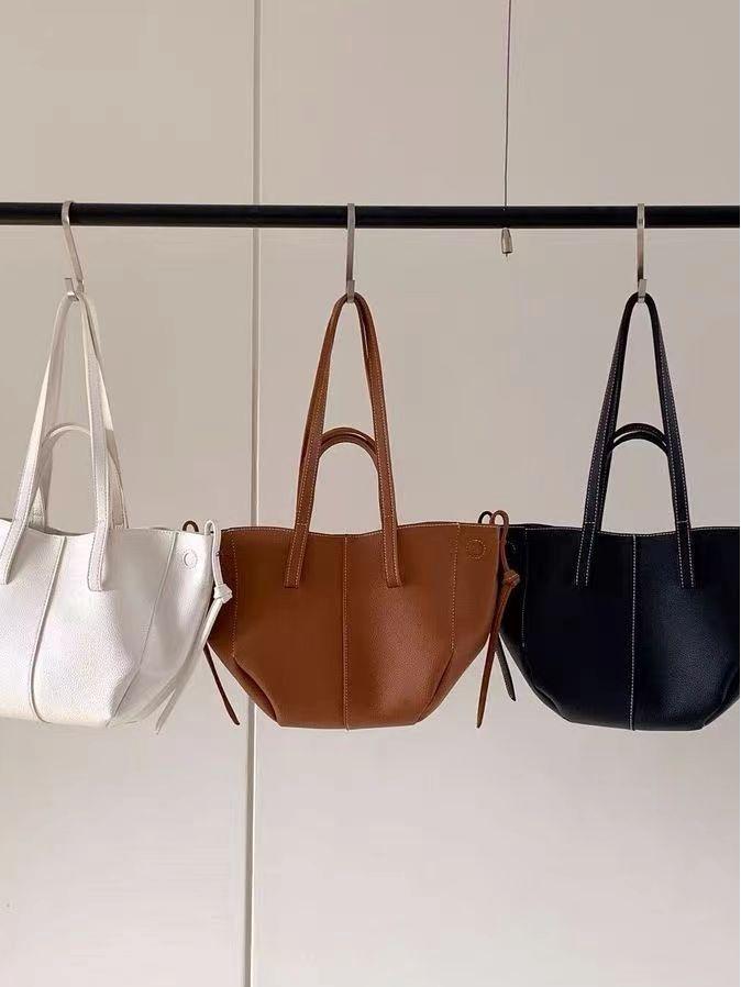 2024 Trendy Large-Capacity French PU Leather Tote & Shoulder Bag
