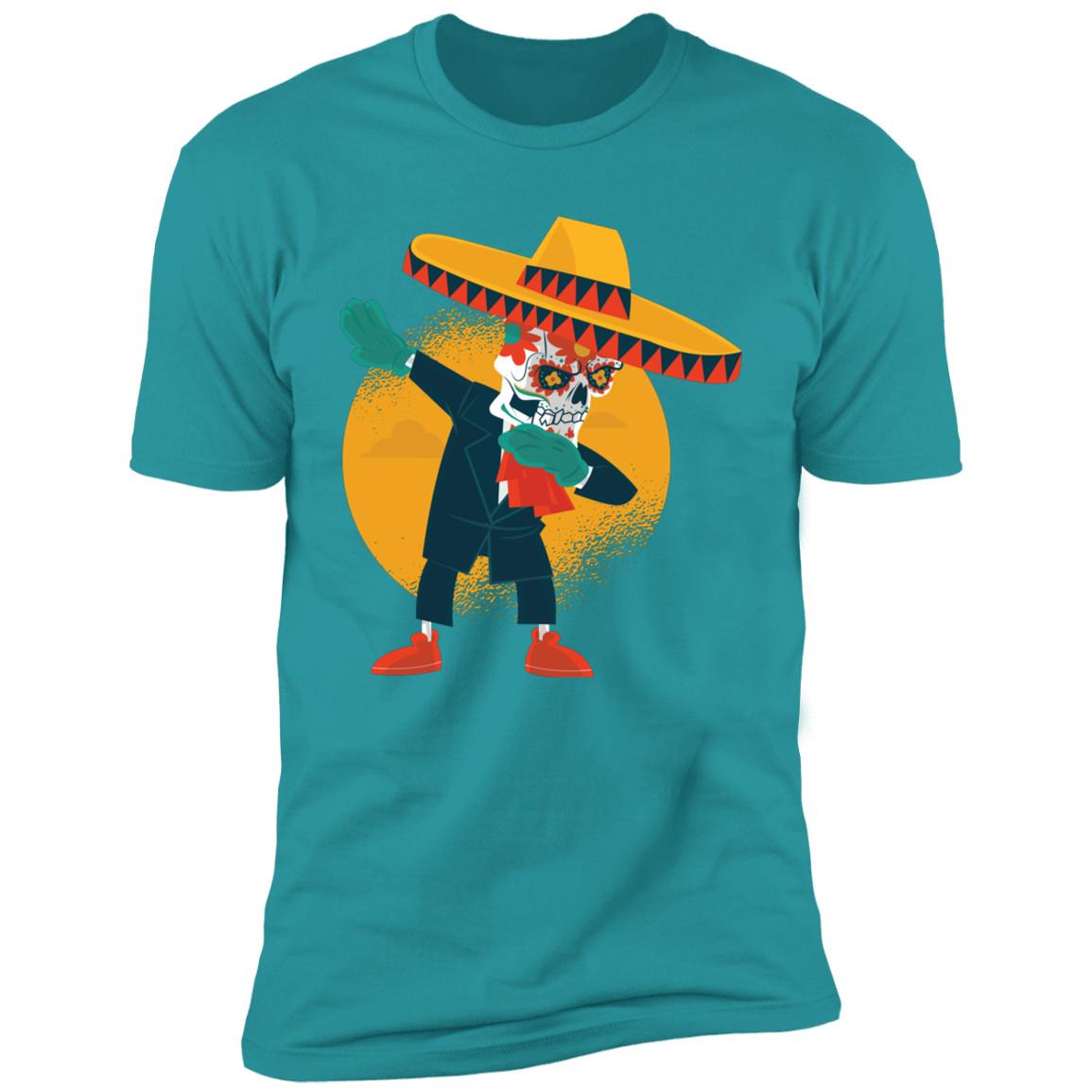 Skull Dabbing T Shirt S разноцветный