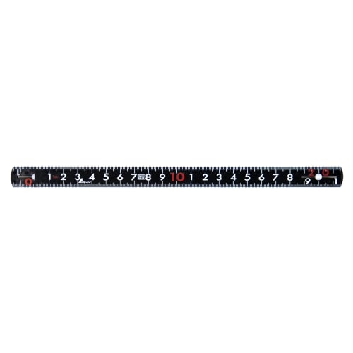 Shinwa Sokutei Fiber Folding Ruler, 5 Folds, 1m, Cm Indication, Black, 78625