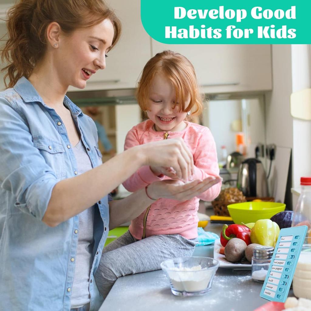 Aleric 2 Pieces Chore Chart for Kids to do List Chores Checklist Task Board, Sliding Morning Routine Chart for Adults, Daily Memo RV Checklist