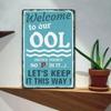 Metal Wall Art Sign Welcome To Our Saloon Keep It This Way Vintage Bar Decor
