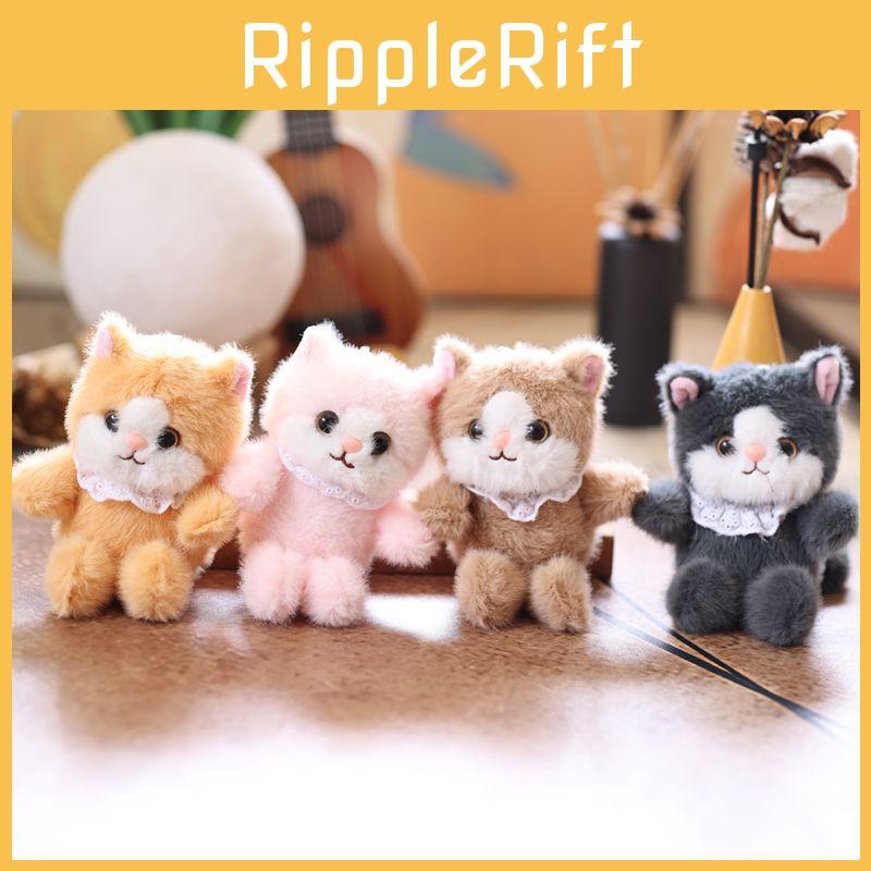 Cat Realistic Cute Plush Keychain With Ultra Soft Pp Cotton Bag Gift Charm