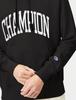 Champion Long Sleeve Fleece Hoodie with College Font Size S Black Men's Print, Custom-Made Basic, (C8-W129Z),